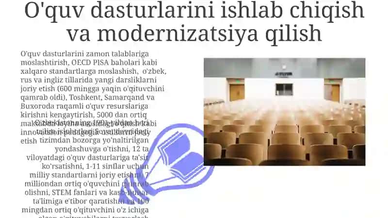 Oʻzbekistondamustaqillikyillaridataʼlimtizimidagiislohotlar 3