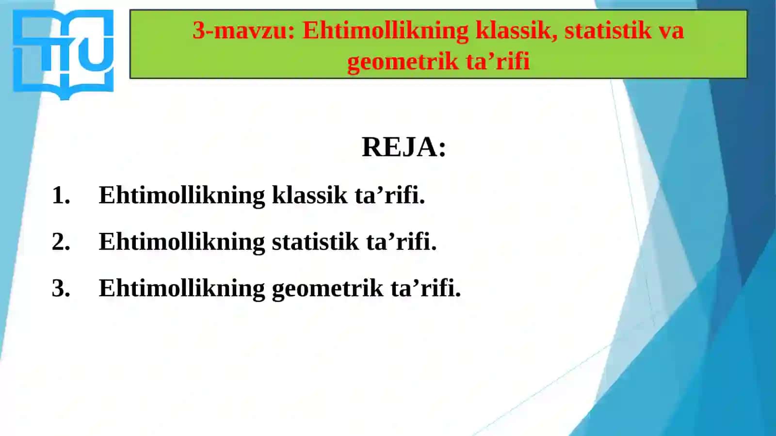 Ehtimollarnazariyasivamatematikstatistika 3