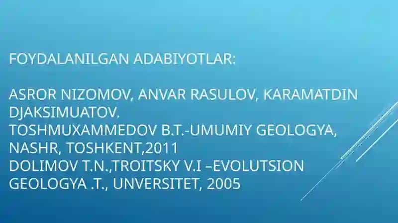 Endoengeologik jarayonlar 3