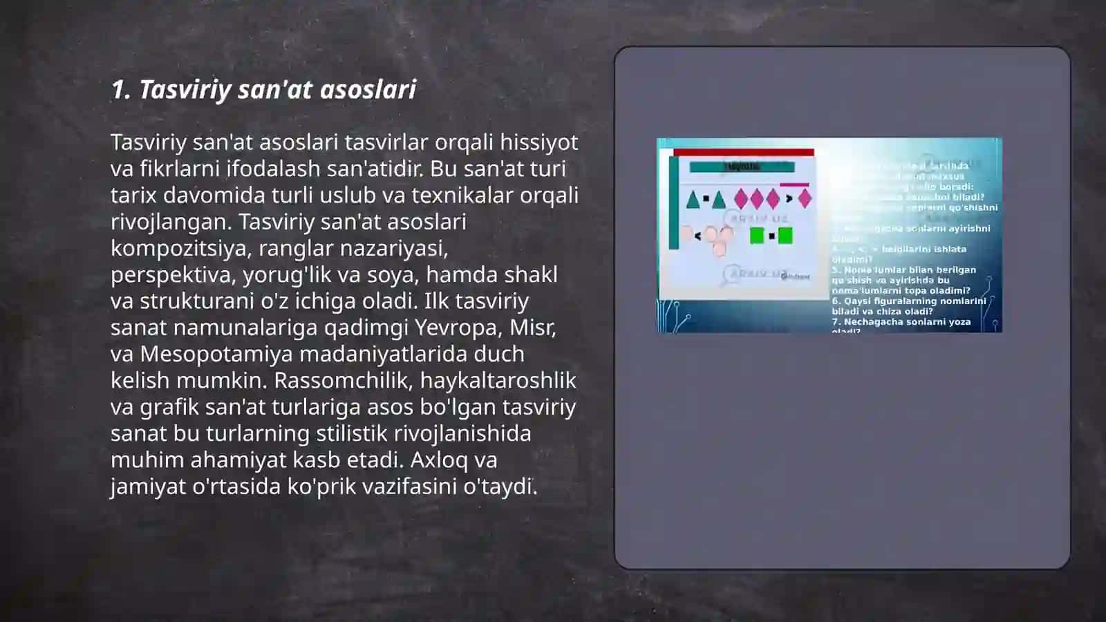 Tasviriy Faoliyatga O'rgatish Metodikasi 3