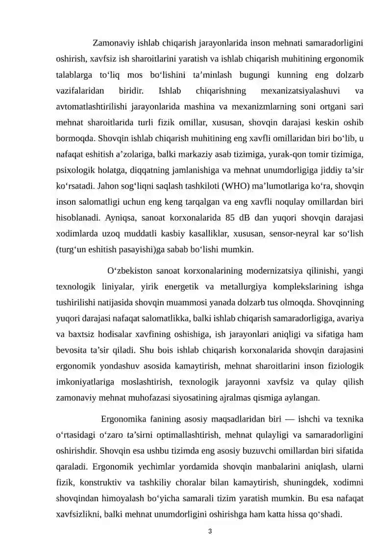 Ishlab chiqarish korxonalarida shovqin darajasini kamaytirish bo‘yicha ergonomik yechimlar 3