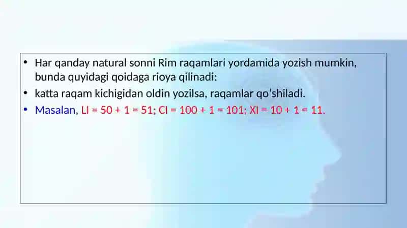 Rim raqamlari 3