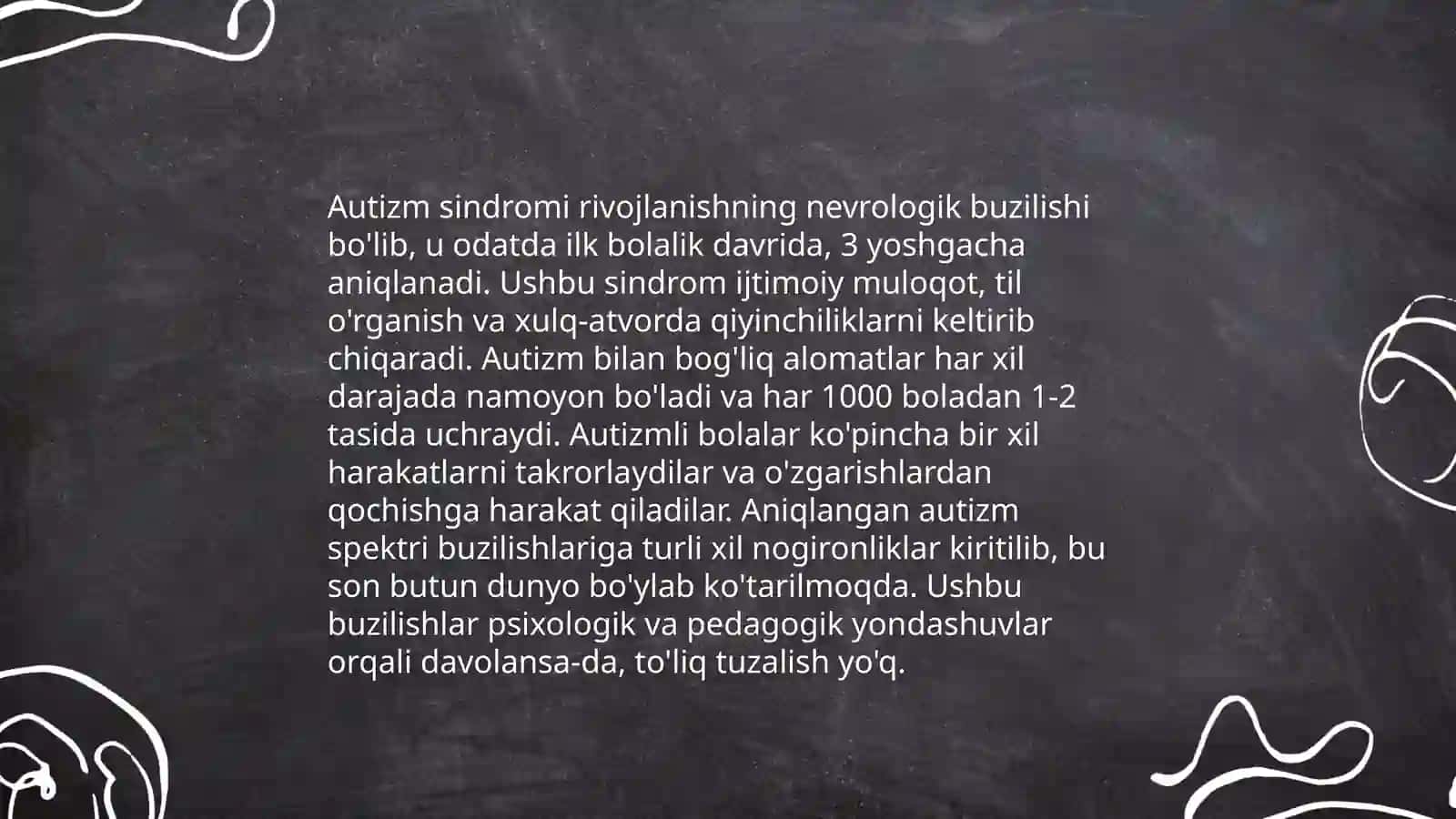 Autizm sindromli bolalar 3