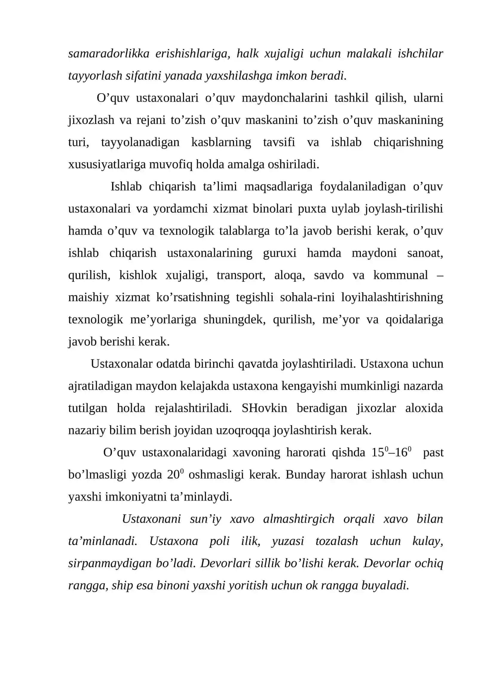 O’quv ustaxonalarida o’qitish 3