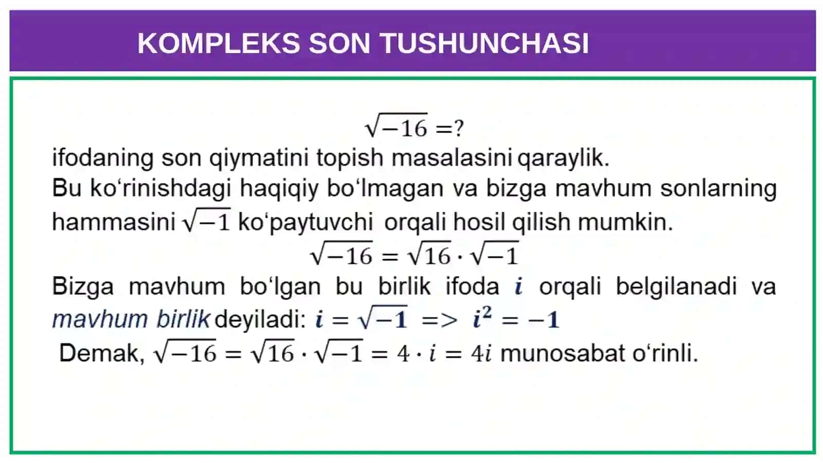 HISOB (Calculus) 3