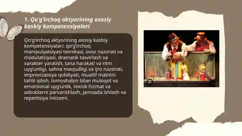 Qoʻgʻirchoq teatri aktyorligi haqida 3