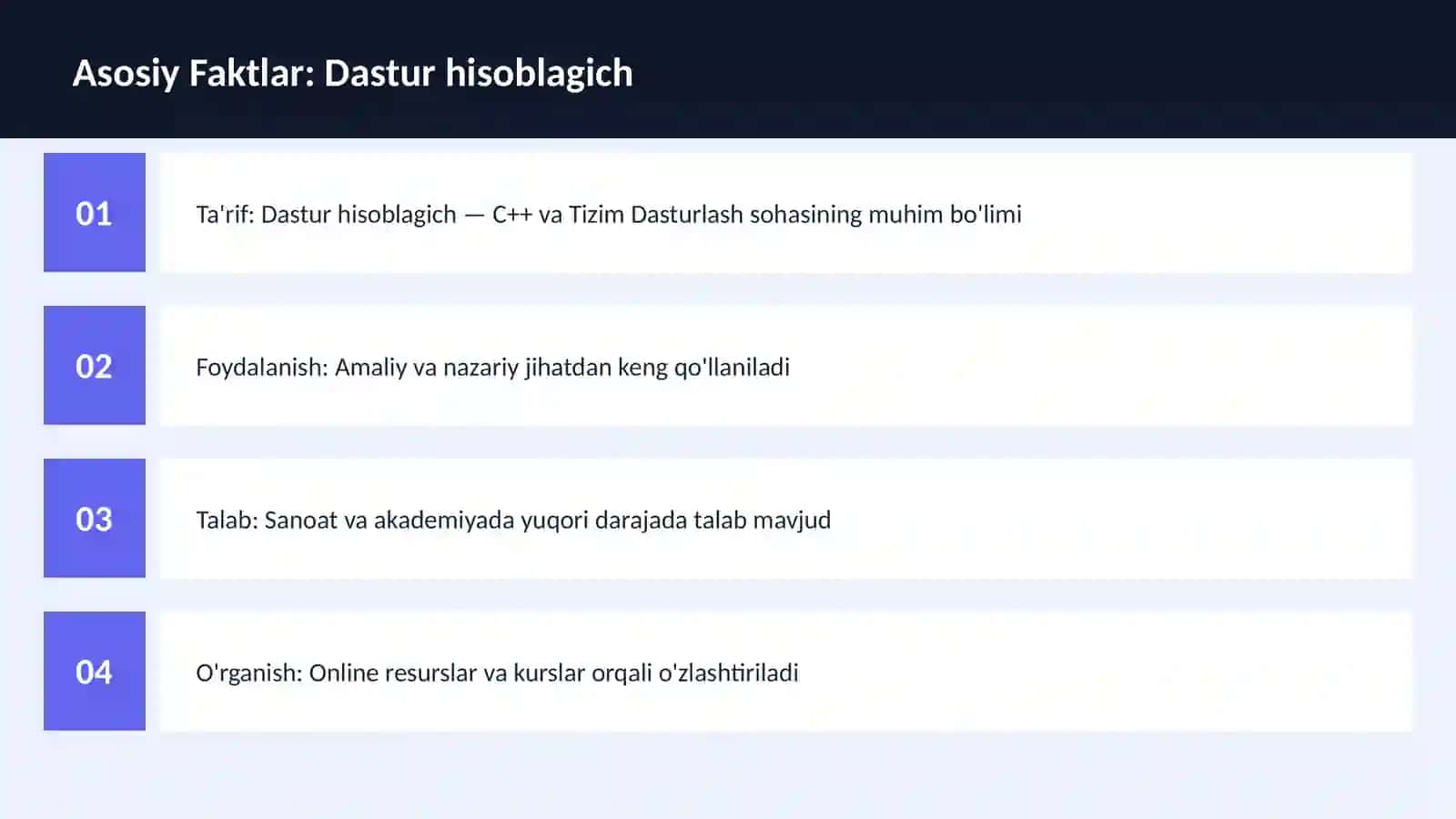 DASTURLASH | C++ VA TIZIM DASTURLASH 3