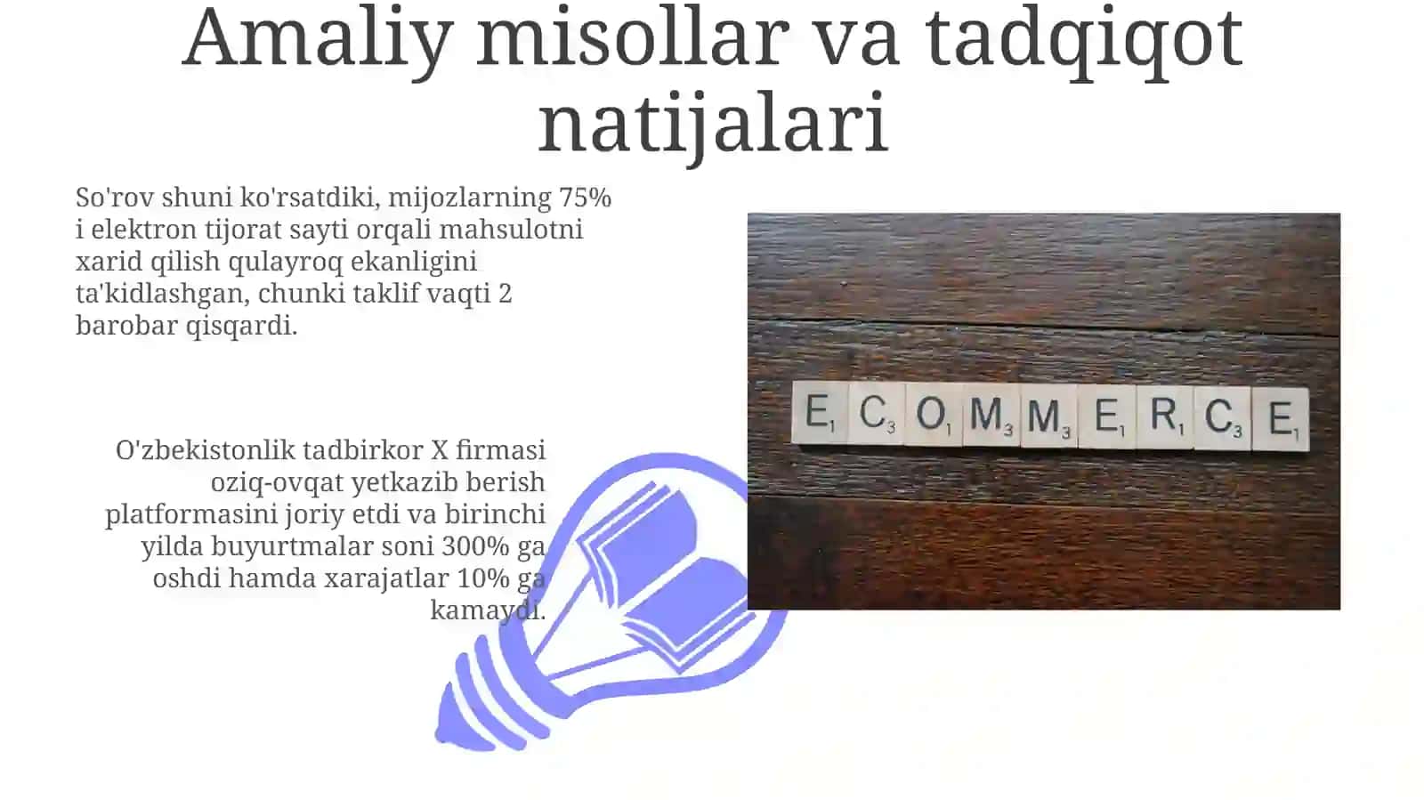 Tadbirkorlik faoliyatida elektron tijoratni rivojlantirish istiqbollari 3