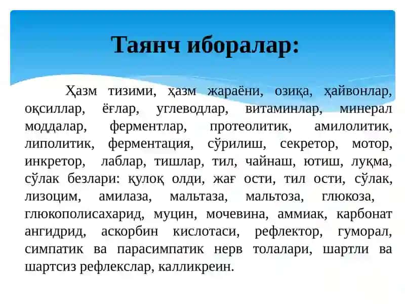 ҲАЙВОНЛАР ФИЗИОЛОГИЯСИ 3