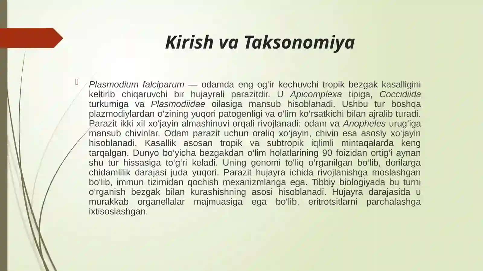 Plasmodium Falciparum(Rivojlanish sikli Inkubasion davriEritrositar.pptx 3