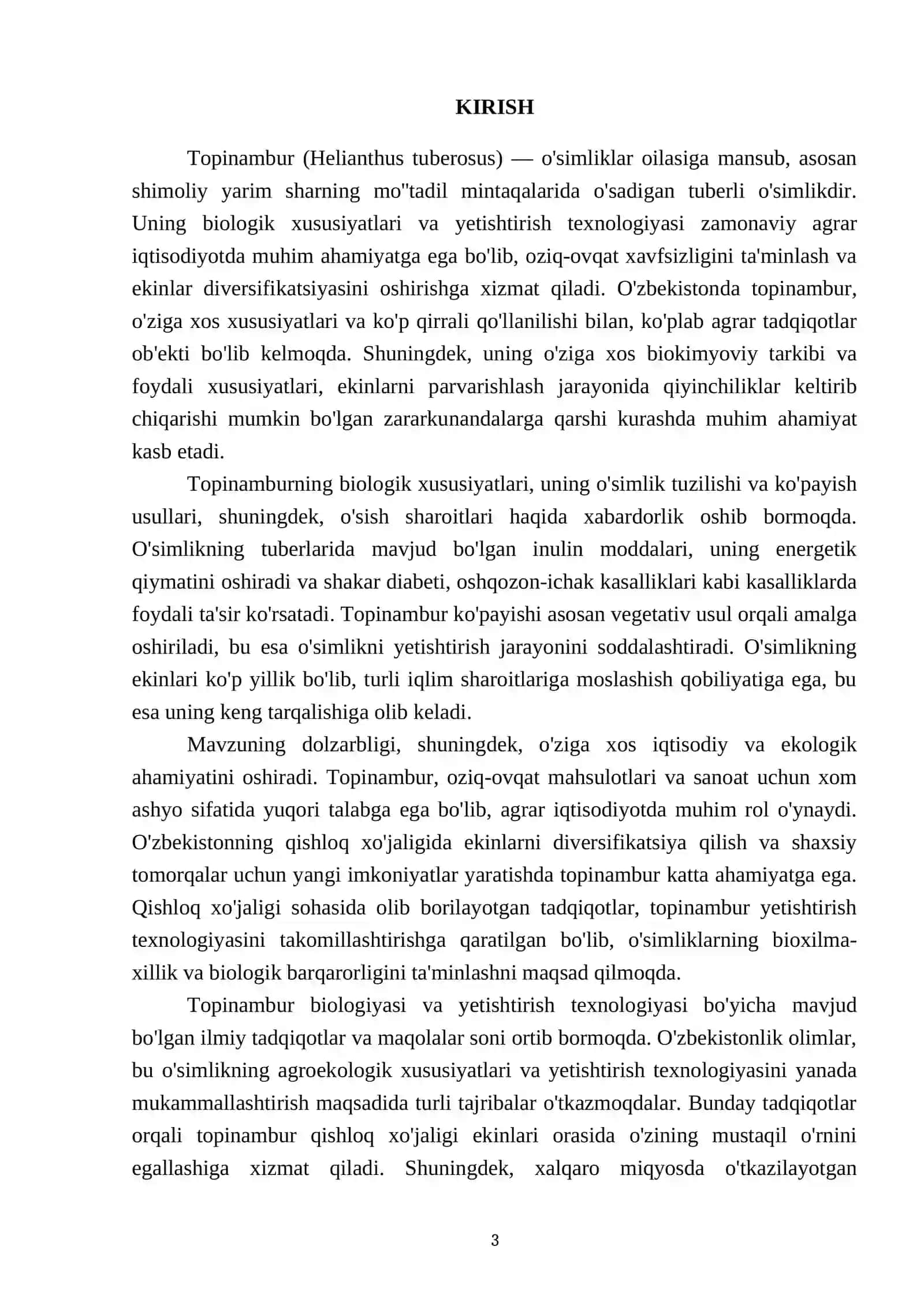 Topinambur biologiyasi ham yetishtirish texnologiyasi 3