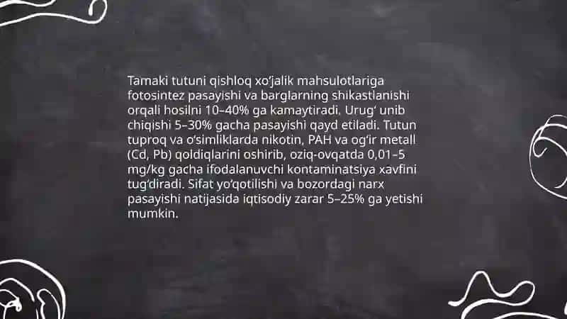 Tashqi muhit va oziq ovqatning taʼsirlari: ta'makining tasiri 3