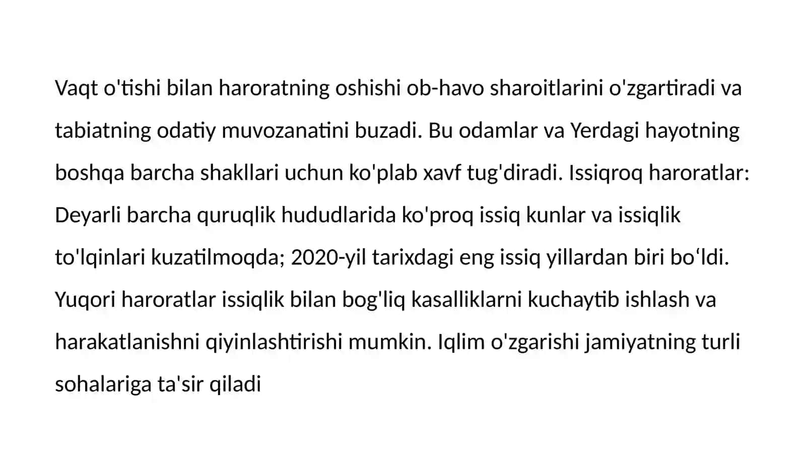 Iqlim o’zgarishi va atrof-muxit 3