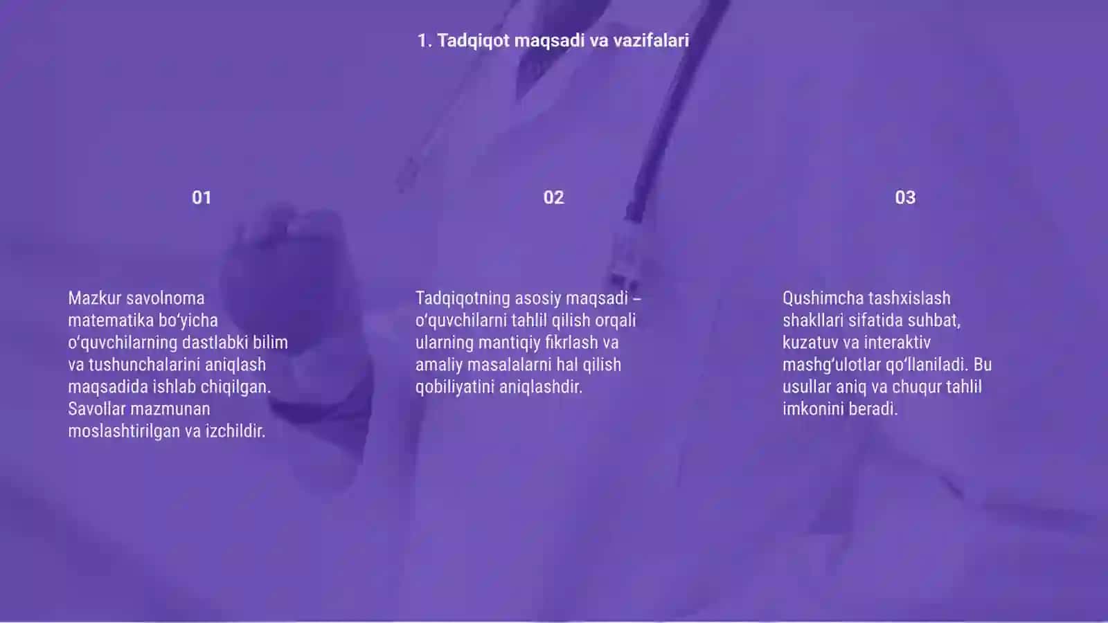 Matematika buyicha ilk tasavvurlarini aniqlash uchun savolnoma 3