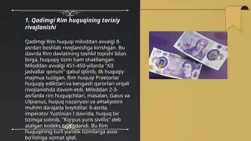 Qadimgi Rim huquqining asosiy belgilari 3