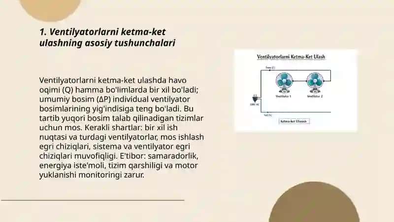 Ventilyatorlarni ketma ket ulash sxemasi 3