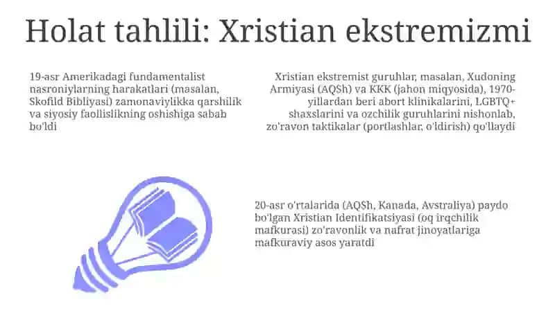 Diniy fundamental radikalizm va terrorizmning tarixi va hayotiy asoslari 3