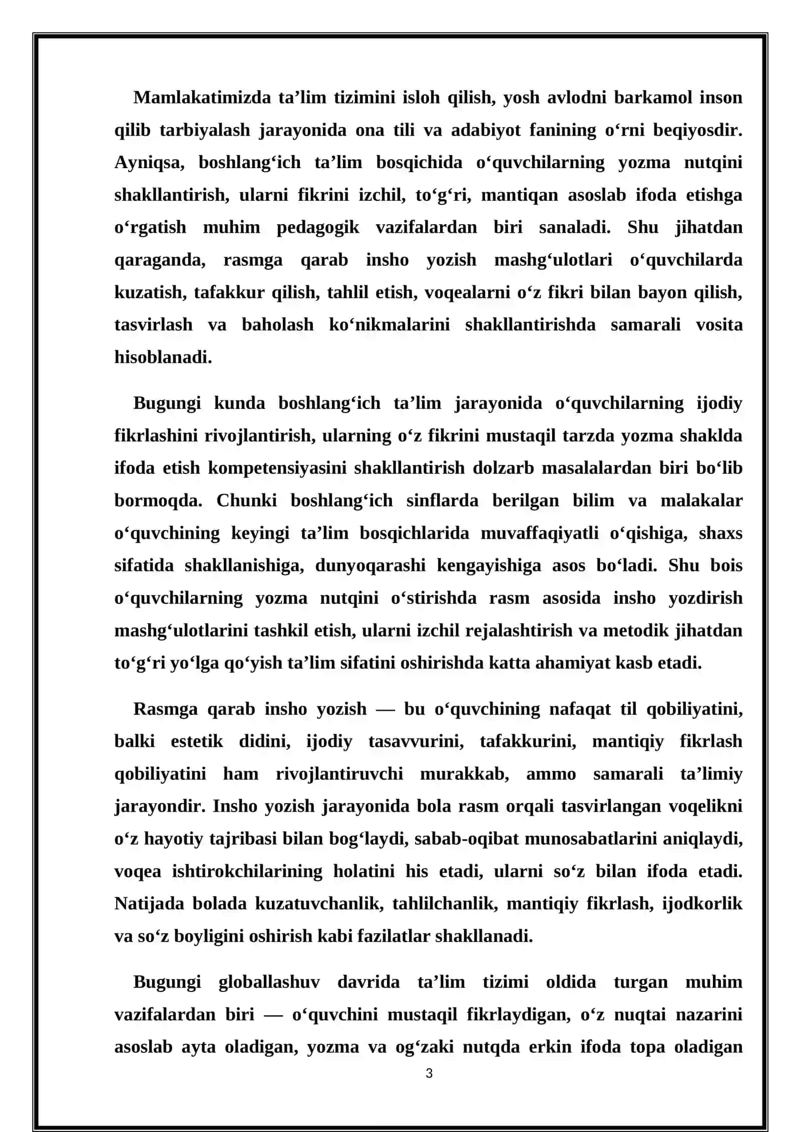 "Alisher Navoiyning komil insonni shakllantirishga oid qarashlari" kursi 3