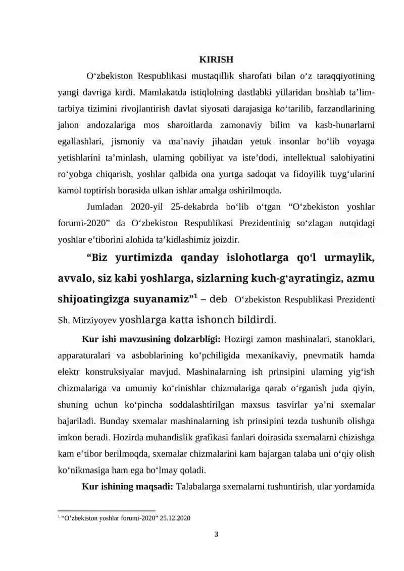 MAXSUS SXEMALARNI O‘QITISH METODIKASI 3