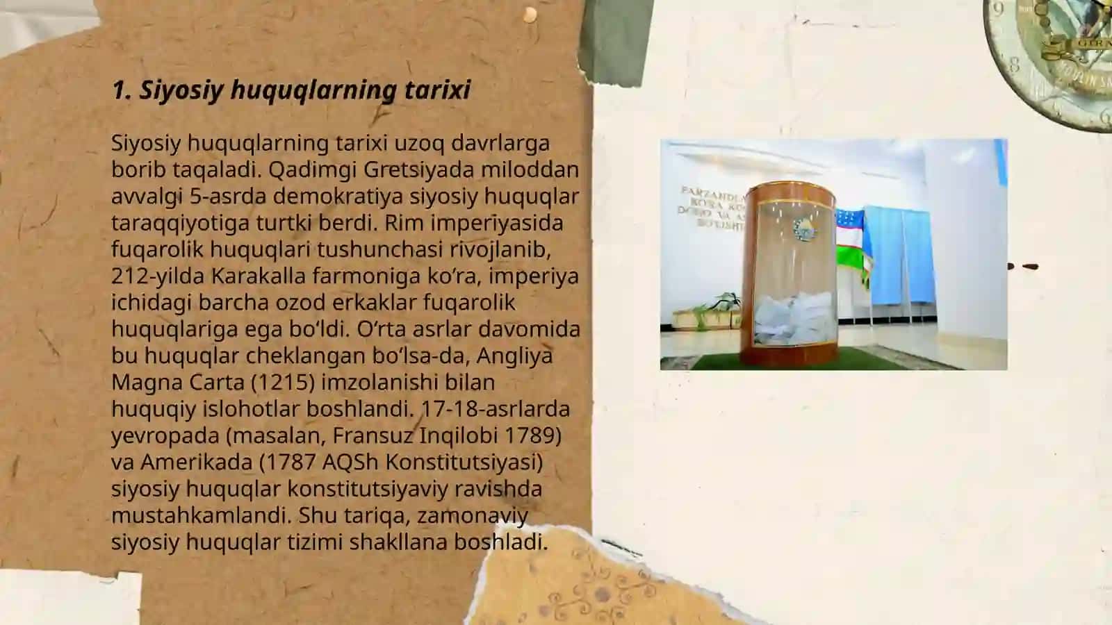 Siyosiy huquqlar Hosila Eshonqulova 3