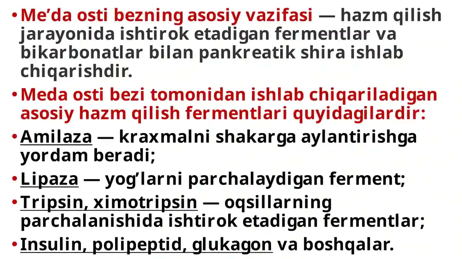 Ótkir pankreatit kelib chiqishi va davolashning biokimyoviy asoslari 3