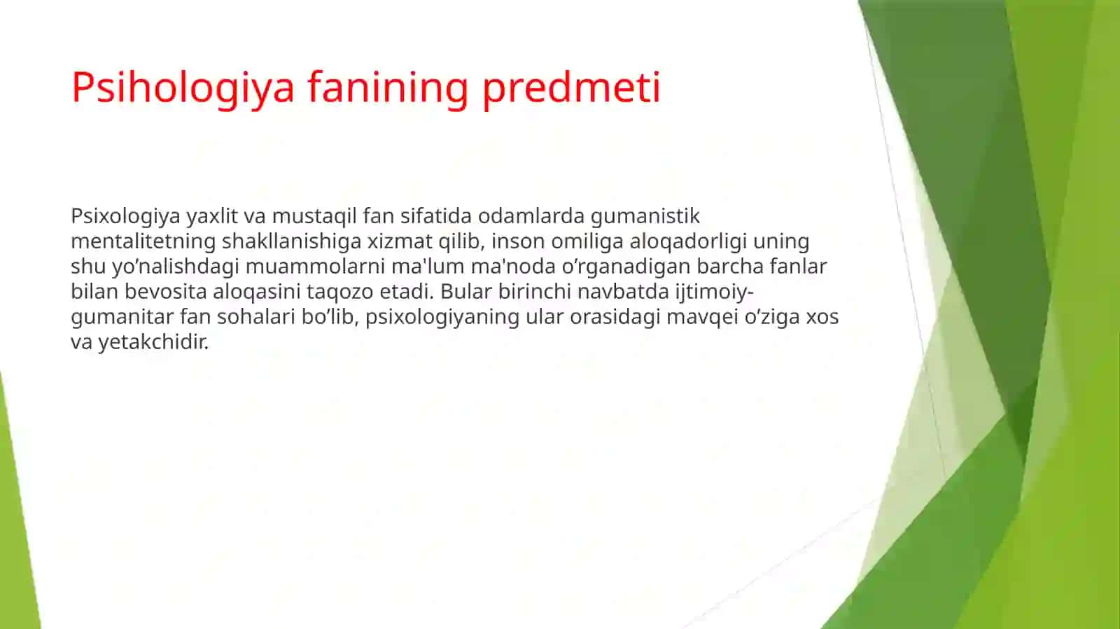 Umumiy psixologiya fanining predmeti 3
