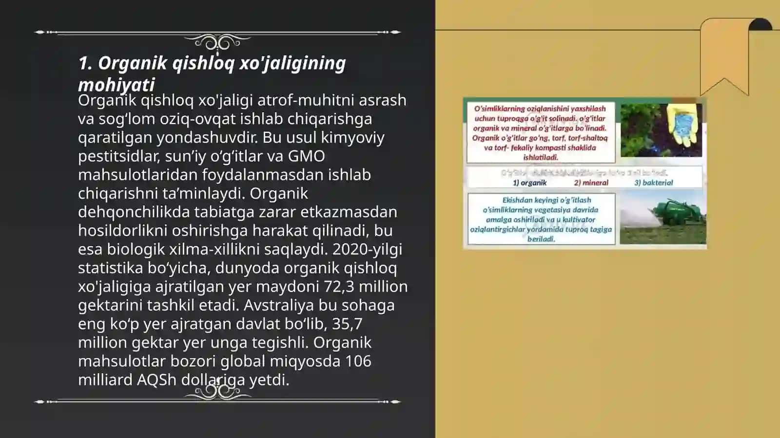 Organik qishloq hoʻjaligi tushunchasi 3