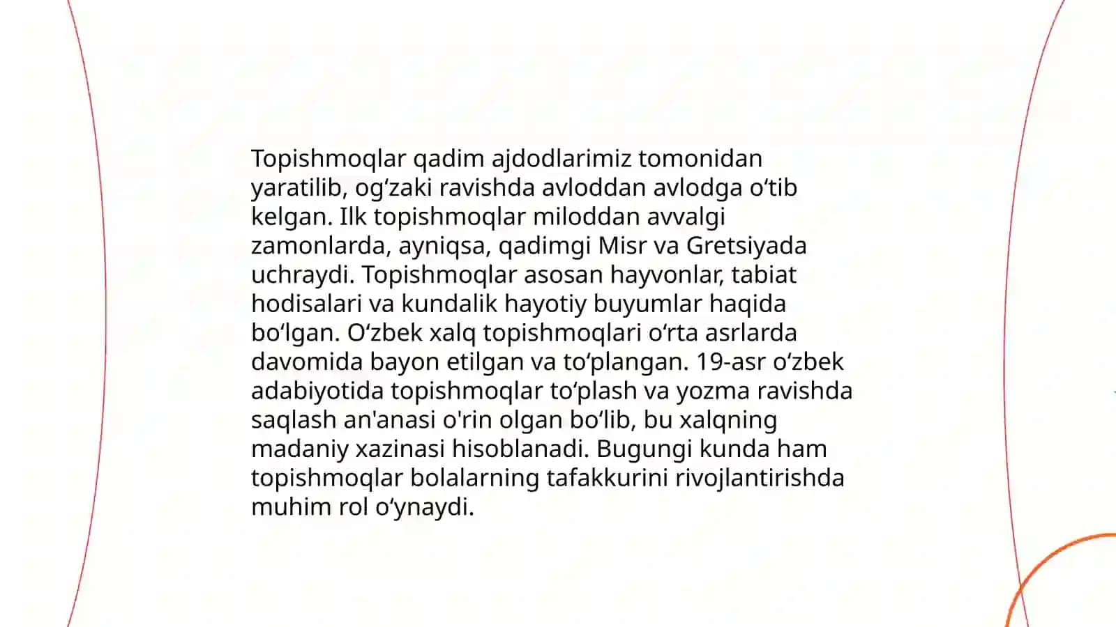 Topishmoqlar 3