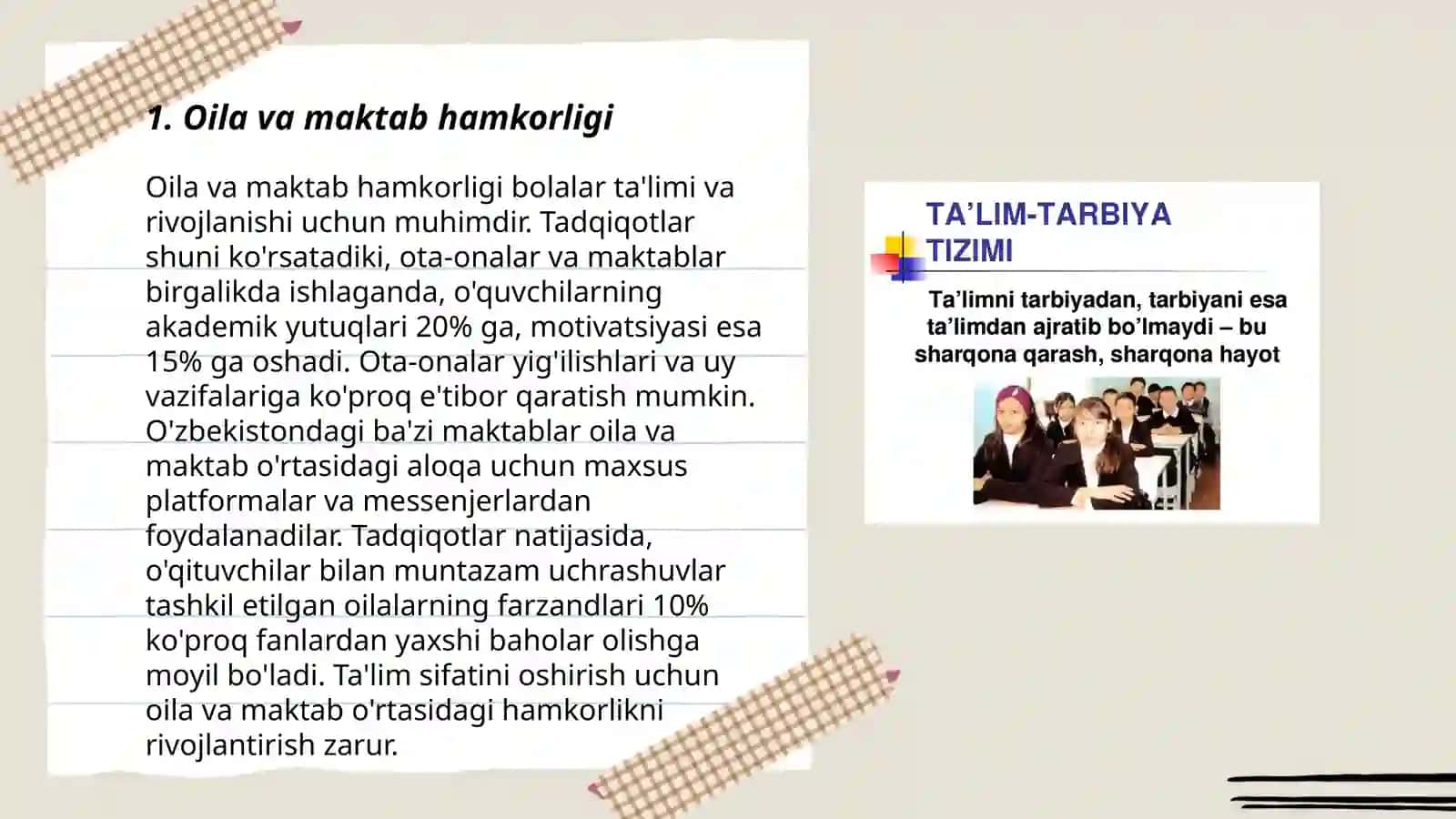 Sinf Rahbarlikning Tarbiyaviy Ishi 3