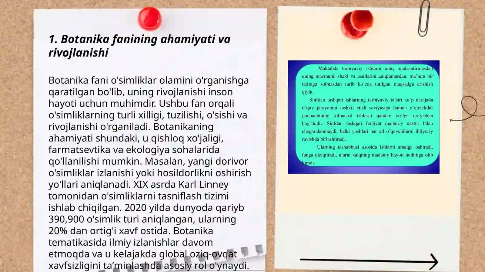 Botanikadan sinfdan tashqari ishlarni tashkil etish metodikasi 3