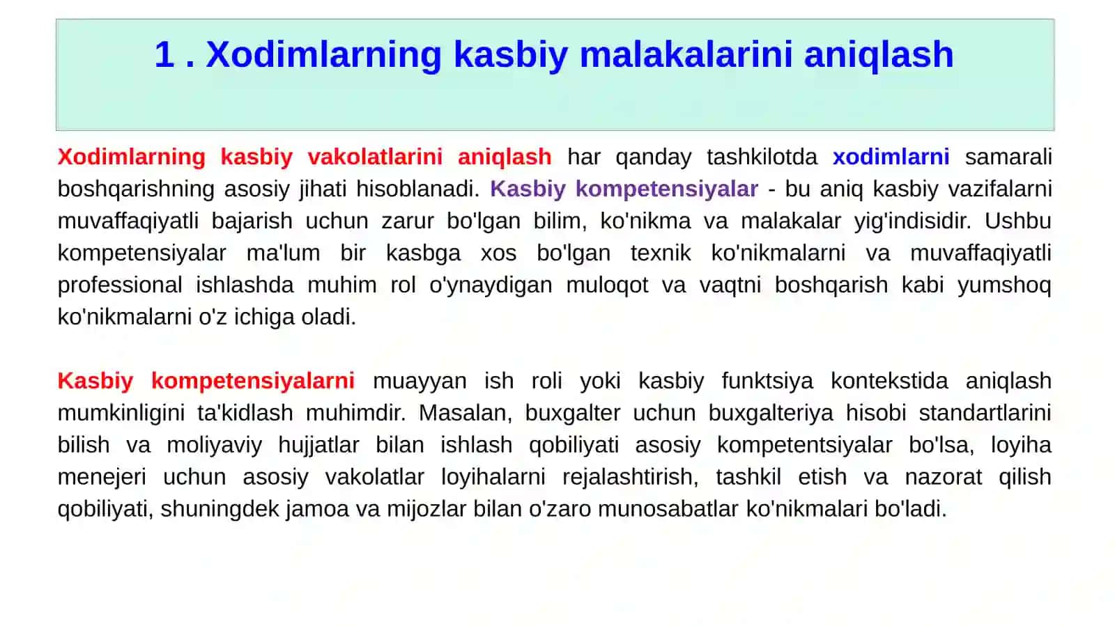 Xodimlarning kasbiy qobiliyatlarini baholash va rivojlantirish 3