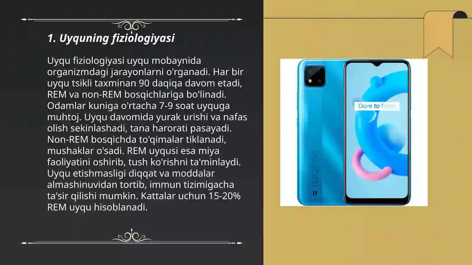 Uyqu, tush koʻrish va gipnoz uyqu gigeyenasi 3