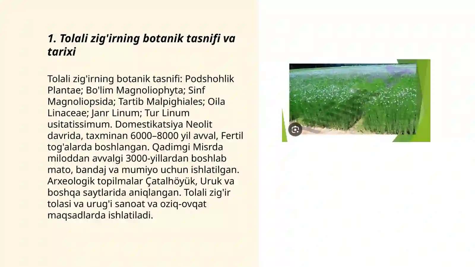 Tolali zig'ir biologiyasi va yetishtirish texnologiyasi 3