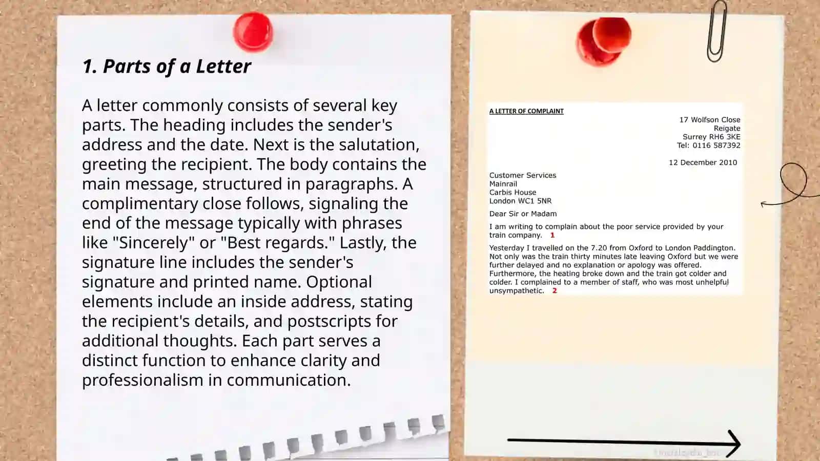 Letter writing general rules Types of letters 3