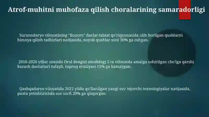 Ekologiya va tabiatni muhofaza qilish 3