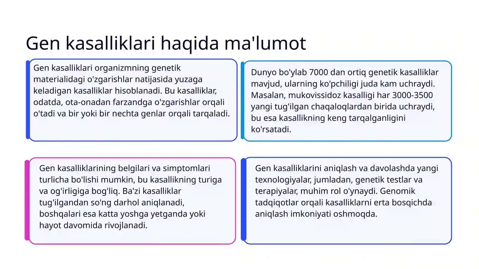 20 xil gen kasalliklari 3