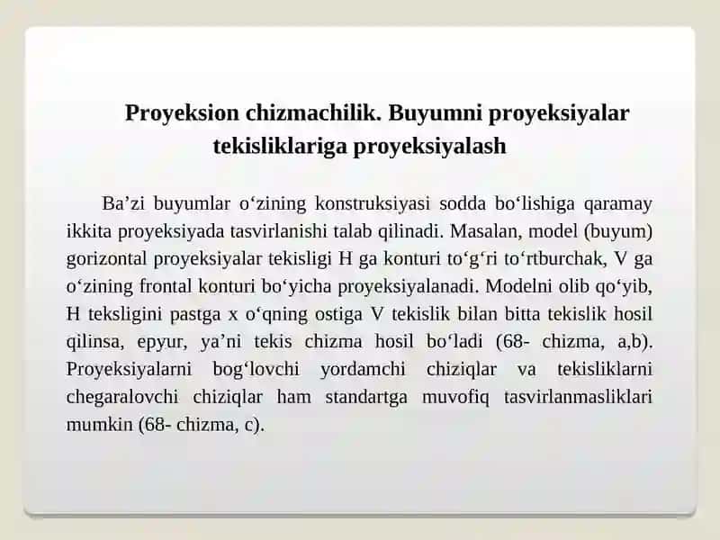 Proyeksion chizmachilik 3