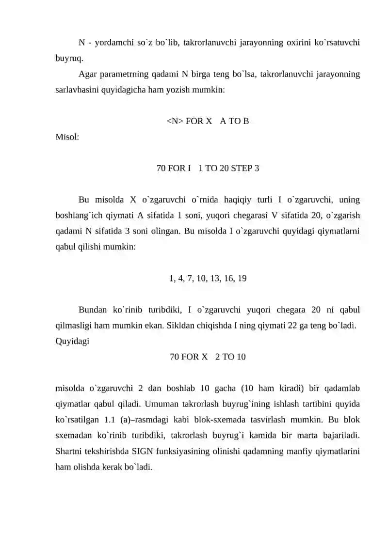 Takrorlavchi algoritmlar 3
