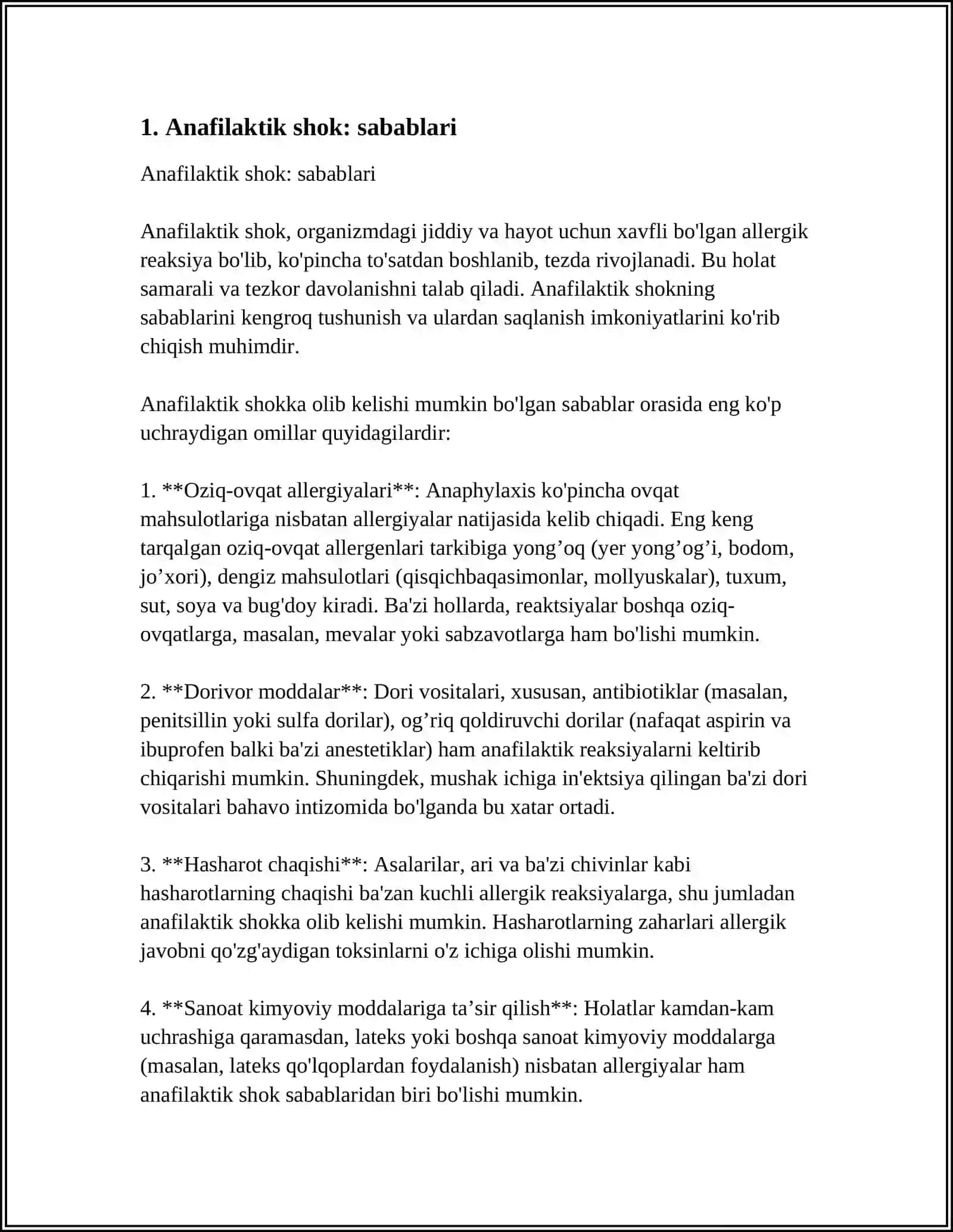 ANAFILAKTIK SHOK VA UNI DAVOLASH 3