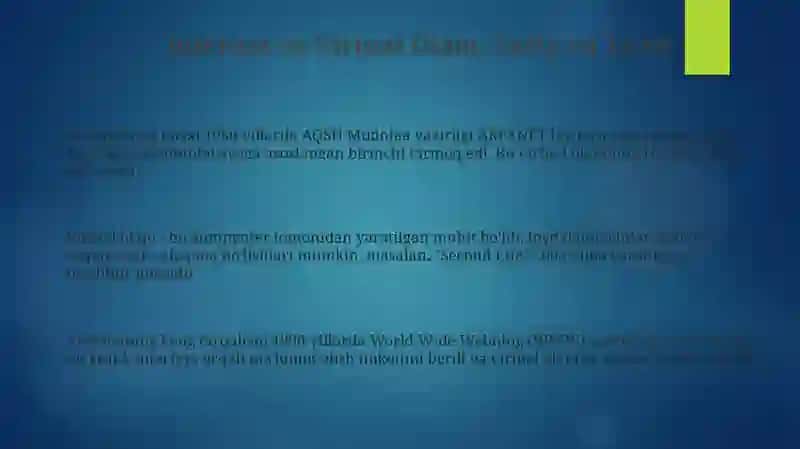 Internet va Virtual Olam: Shaxsga Ta'siri 3
