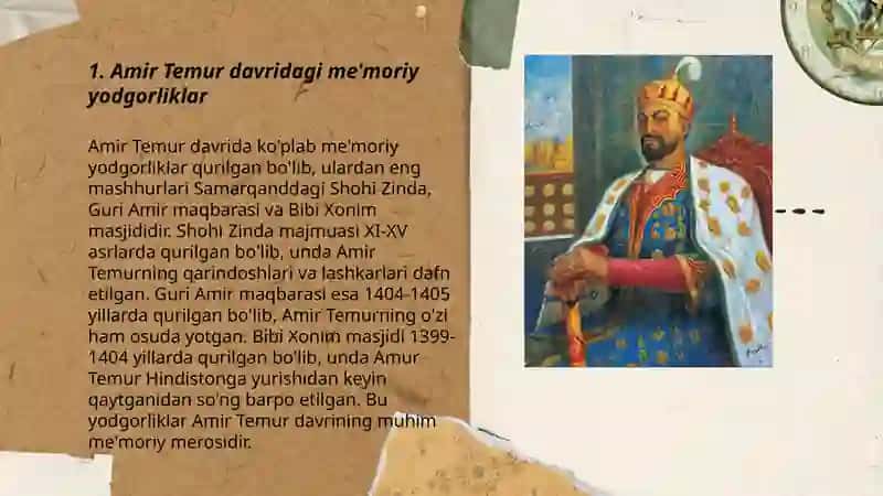 Amir Temur va temuriylar davri me'morchiligi 3