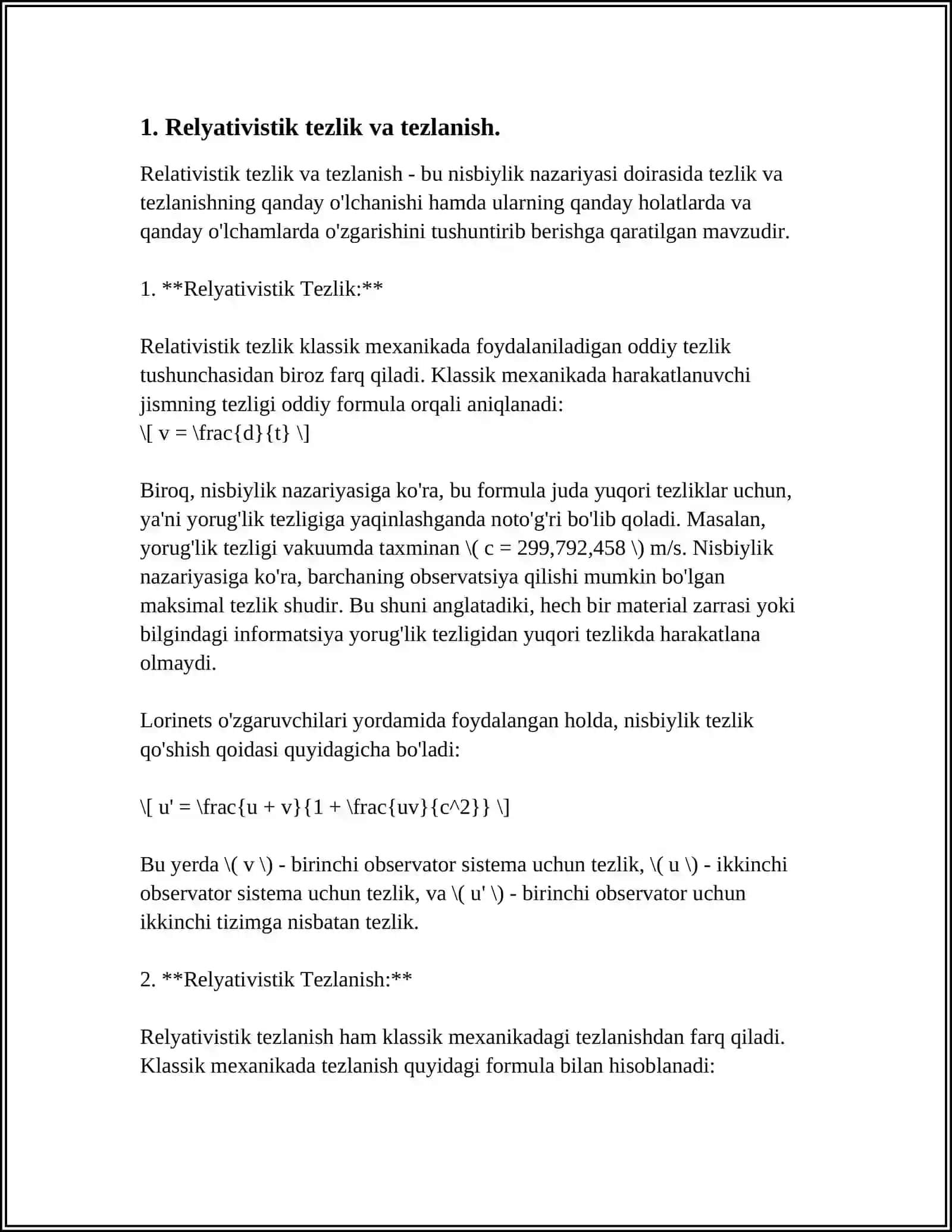 RELYATIVISTIK DINAMIKA ELEMENTLARI 3