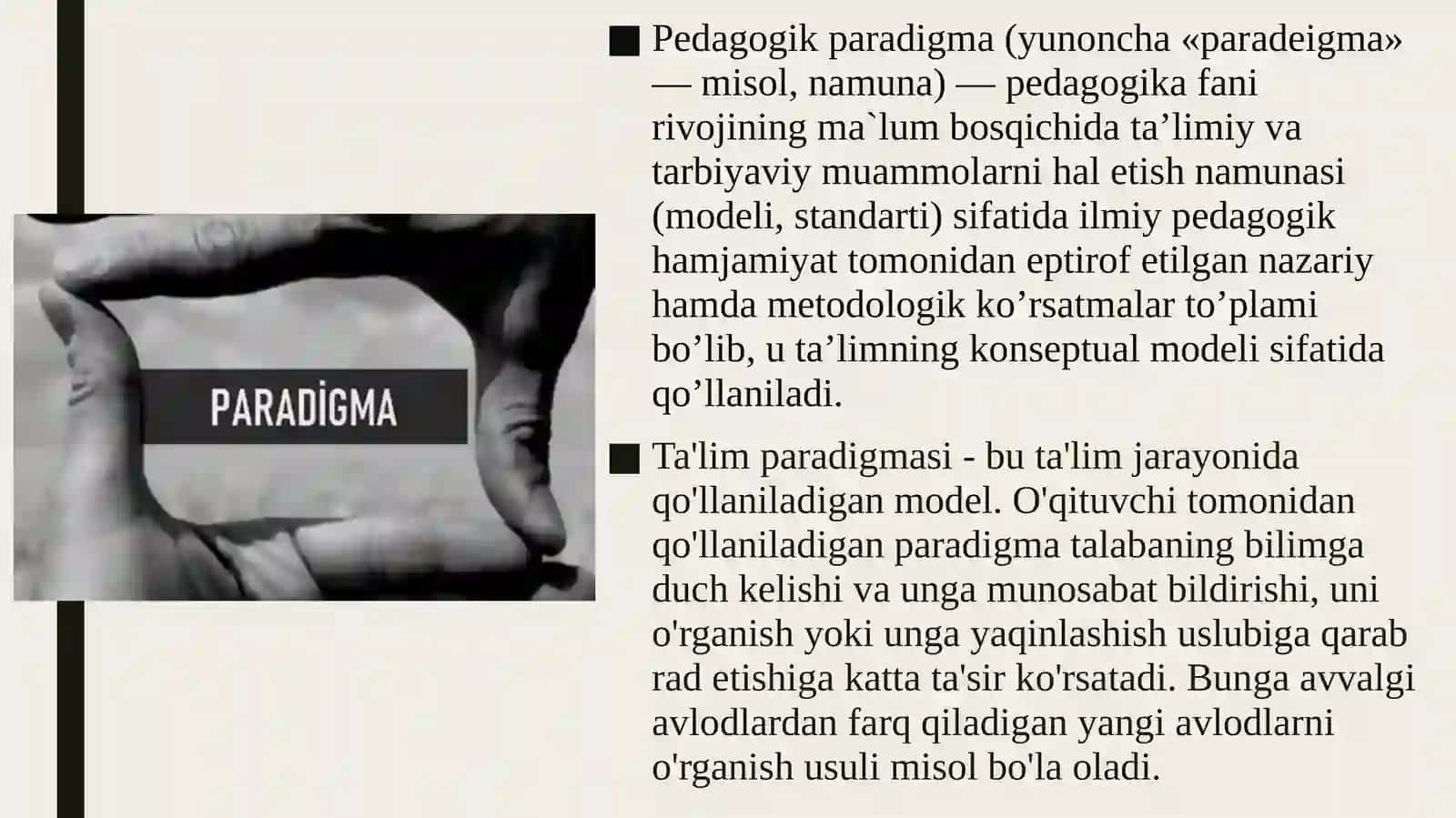 Ta’lim paradigmalari 3