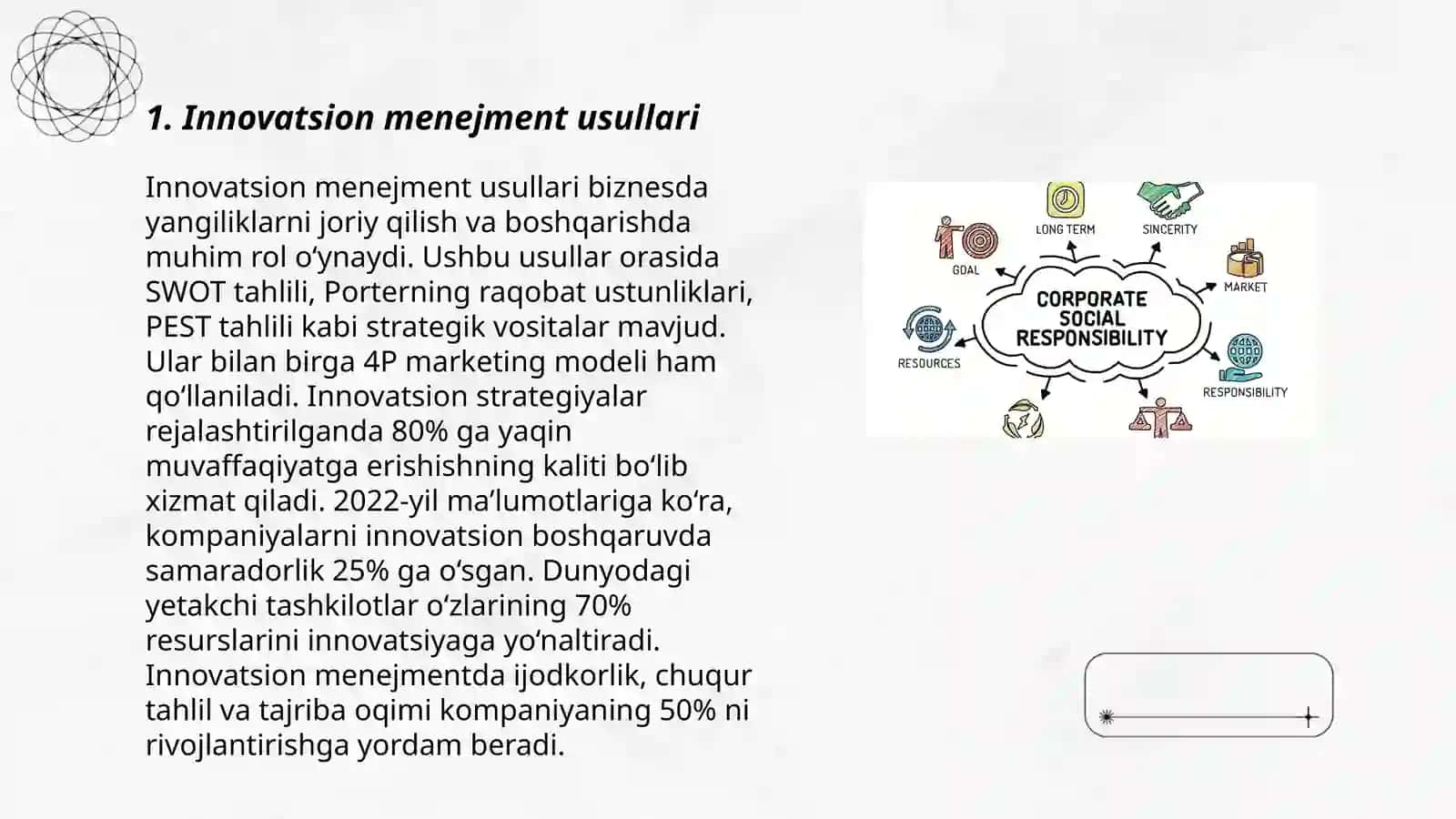 Innovatsion menejment usullari 3