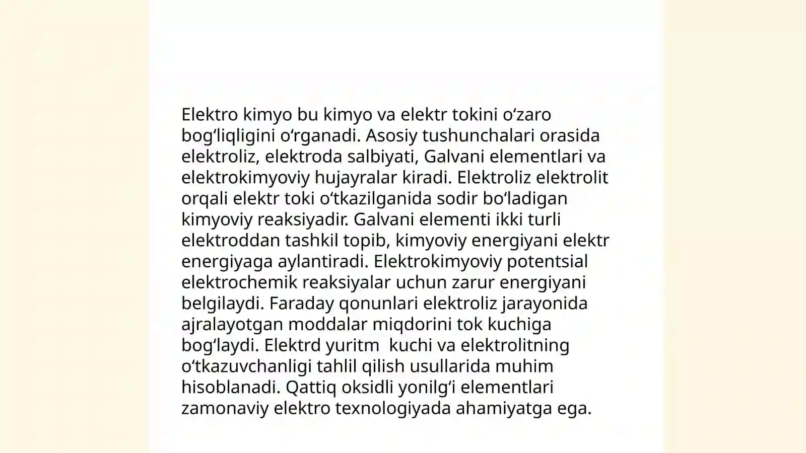 Elektro kimyo fani va uning mohiyati,rivojlanishi 3
