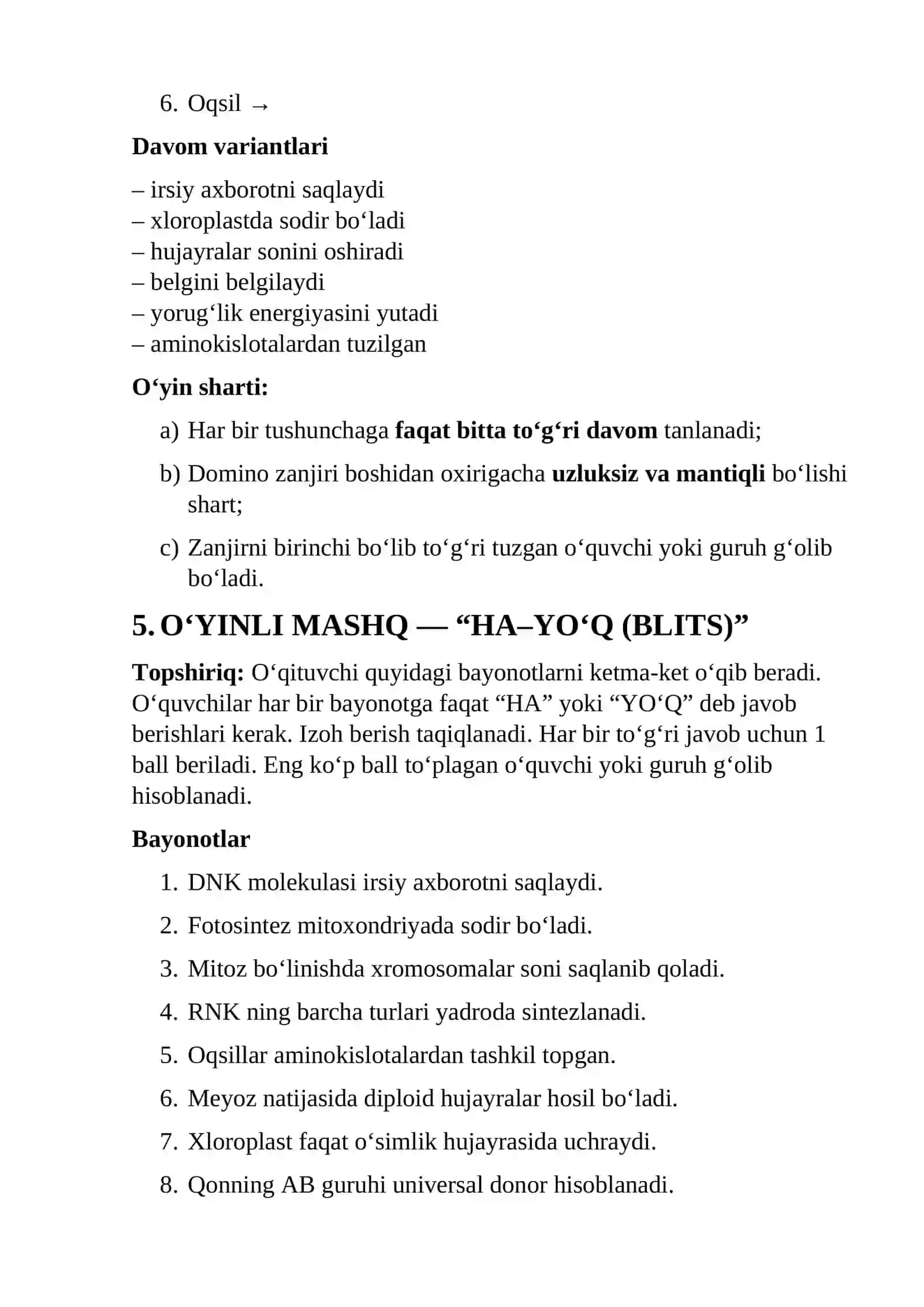 O‘yinli mashqlar, krassvord va jadvalli topshiriqlar 3
