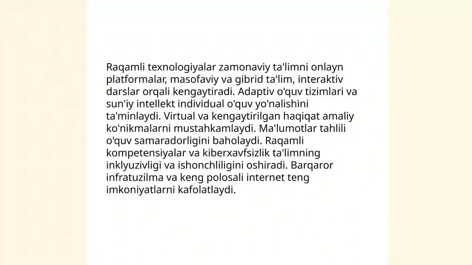Zamonaviy dunyoda talim 3