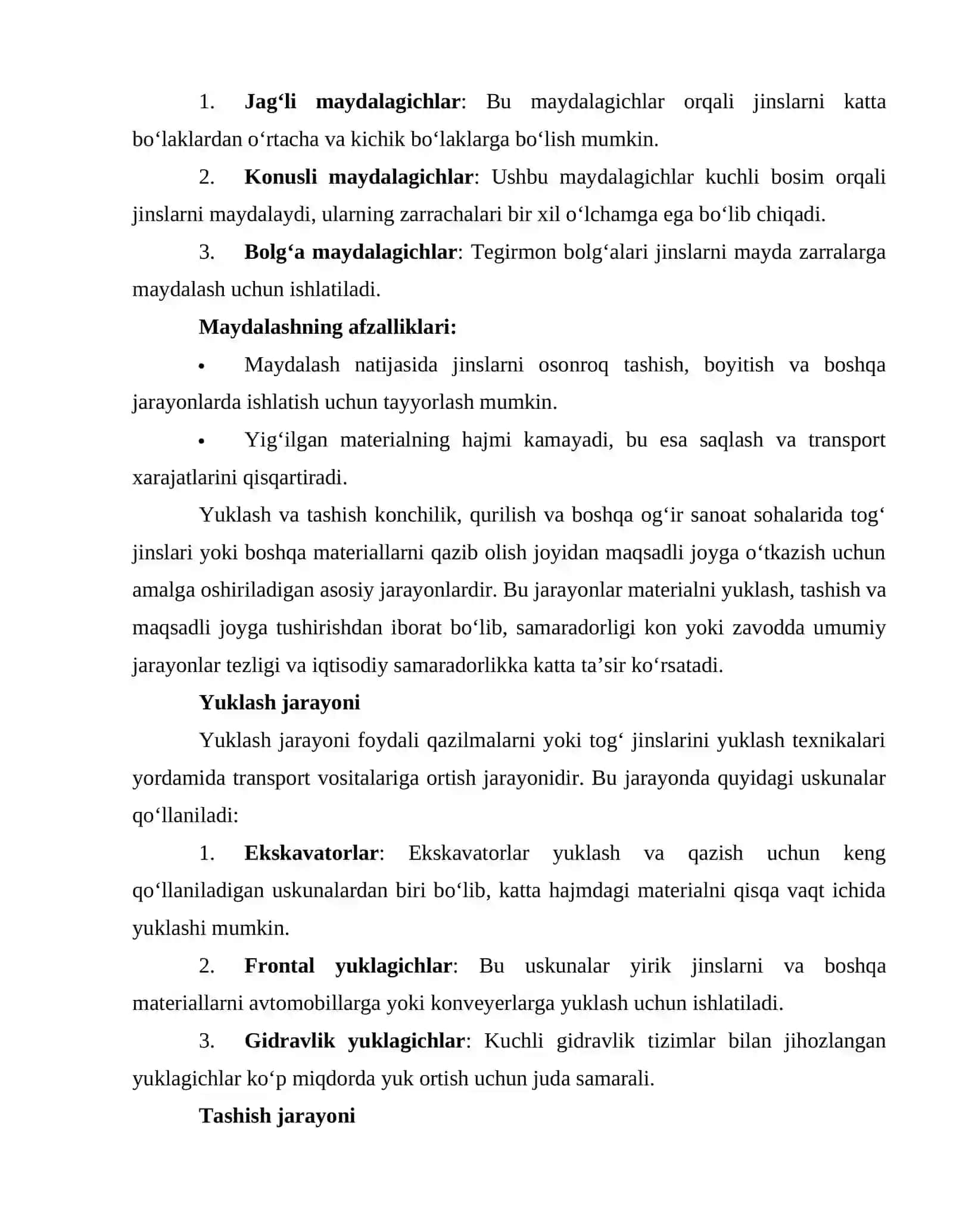 Konlarda ishlashda mehnat intizomi va texnika xavfsizligi 3