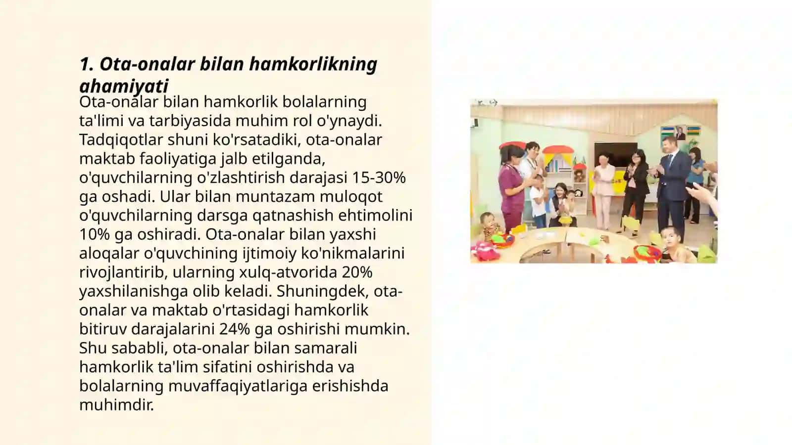 Maktabgacha ta'lim tashkilotlarida ota-onalar bilan hamkorlik 3