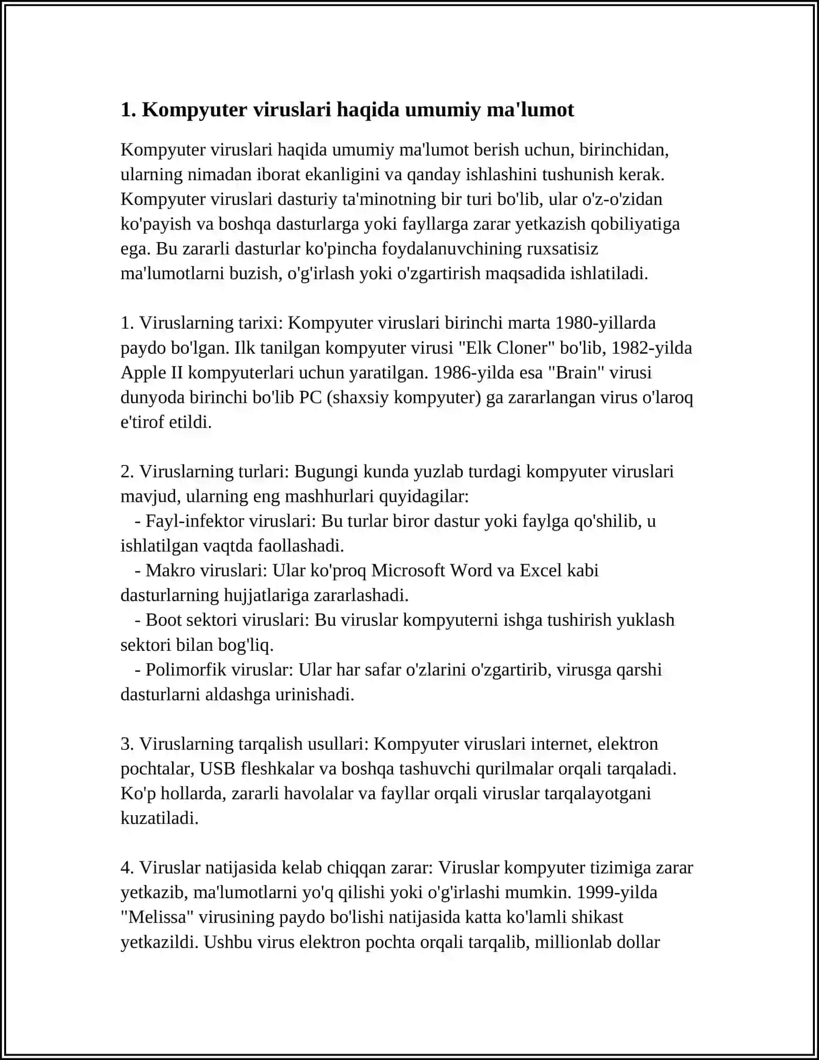 KOMPYUTER VIRUSLARIDAN TOZALASH 3